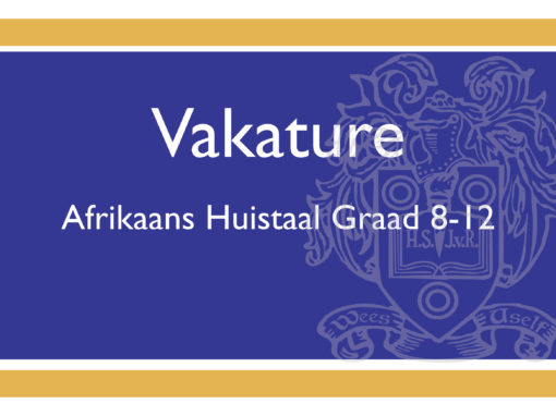 Afrikaans onderwyser gesoek!