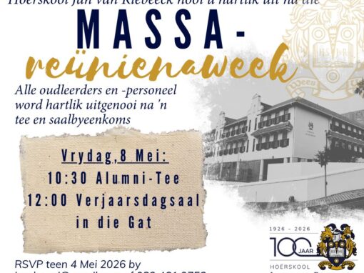 Massa-Reünie: Alumnitee en saal